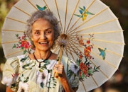 Photo of lady with parasol
